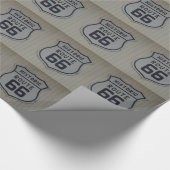 Historisch Route 66 retro bord Cadeaupapier (Hoek)