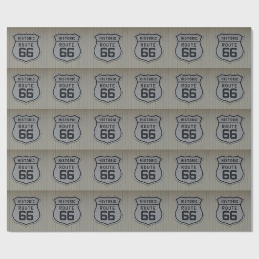 Historisch Route 66 retro bord Cadeaupapier (Vlak)