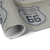 Historisch Route 66 retro bord Cadeaupapier (Rol Hoek)