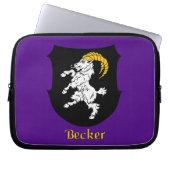 Historisch schild van Becker Laptop Sleeve (Voorkant)