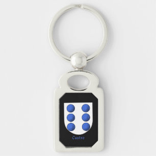 Historisch schild van Castro Sleutelhanger