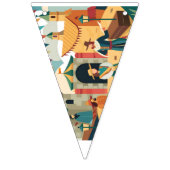 historisch-schilderij-afbeelden-bunting-banners vlaggetjes (Derde vlag)