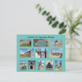 Historisch St. Augustine, Florida Briefkaart (Staand voorkant)