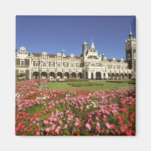 Historisch station, Dunedin, Nieuw-Zeeland Magneet