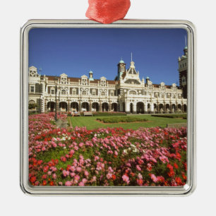 Historisch station, Dunedin, Nieuw-Zeeland Metalen Ornament