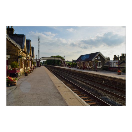 Historisch Station Settle, Yorkshire Perfect Poster (Voorkant)