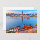 Historisch Stockholm, Zweden Briefkaart (Voorkant / Achterkant)