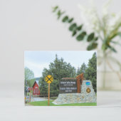 Historisch Sumpter Gold Dredge en Railway Park Briefkaart (Staand voorkant)
