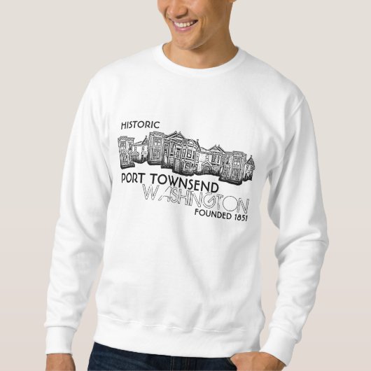 Historisch sweatshirt van Port Townsend Washington (Voorkant)