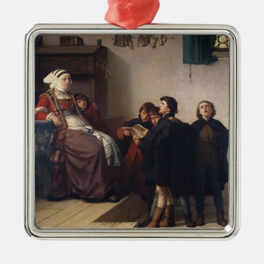 Historisch thema, 1872 metalen ornament (Voorkant)