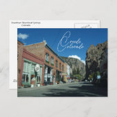 Historisch traject van Creede Colorado Briefkaart (Voorkant / Achterkant)