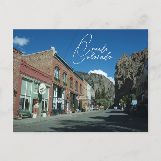 Historisch traject van Creede Colorado Briefkaart (Voorkant)
