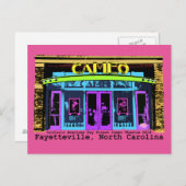 historisch type Fayetteville NC Cameo Briefkaart (Voorkant / Achterkant)