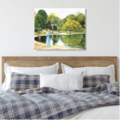 Historisch Uitzicht van Central Park (New York) Canvas Afdruk (Insitu (Slaapkamer))