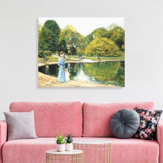 Historisch Uitzicht van Central Park (New York) Canvas Afdruk (Insitu (Woonkamer))