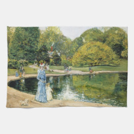 Historisch Uitzicht van Central Park (New York) Theedoek