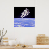 Historisch Untethered Space Walk Poster (Keuken)