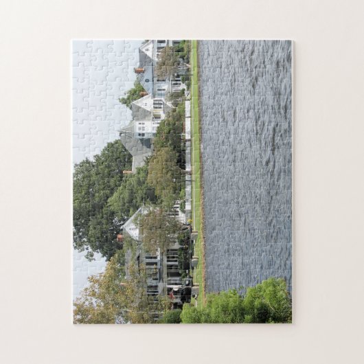 Historisch waterfront Homes, Edenton NC Puzzle Legpuzzel (Verticaal)
