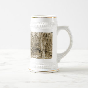 Historisch waterwiel bierpul