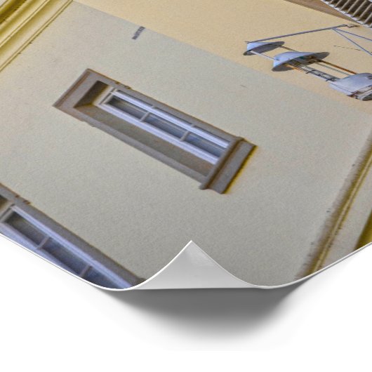 Historisch weerstation, Praag, Tsjechië Poster (Hoek)