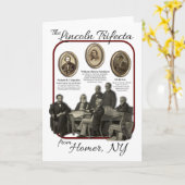 Historisch Wenskaart Lincoln Trifecta Kaart (Gele Bloem)