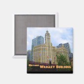 Historisch Wrigley gebouw - Chicago Magneet (Voorkant / Achterkant)