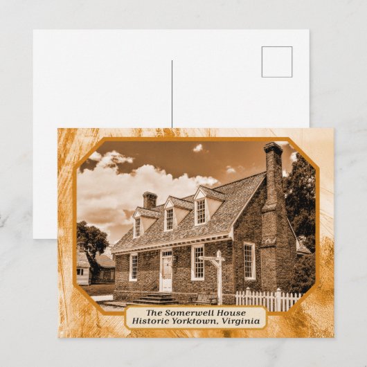 Historisch Yorktown, Virginia Briefkaart (Voorkant / Achterkant)