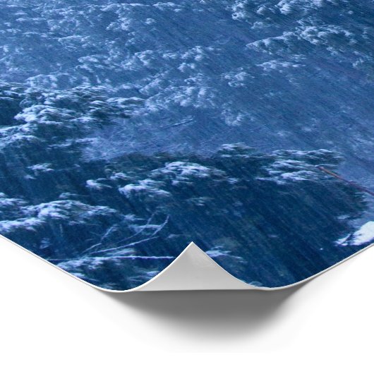 Historisch Yosemite Valley Chapel tijdens zware ti Poster (Hoek)