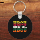 Historisch Zwart College University Basketbal P Sleutelhanger (Voorkant)