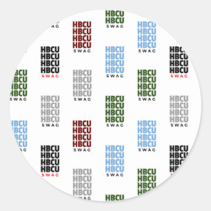 Historisch Zwarte College en Universiteiten HBCU Ronde Sticker