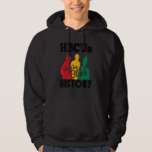 Historisch zwarte Universiteit Hbcu Black H Hoodie (Voorkant)