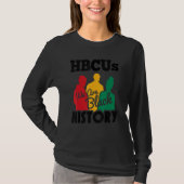 Historisch zwarte Universiteit Hbcu Black H T-shirt (Voorkant)