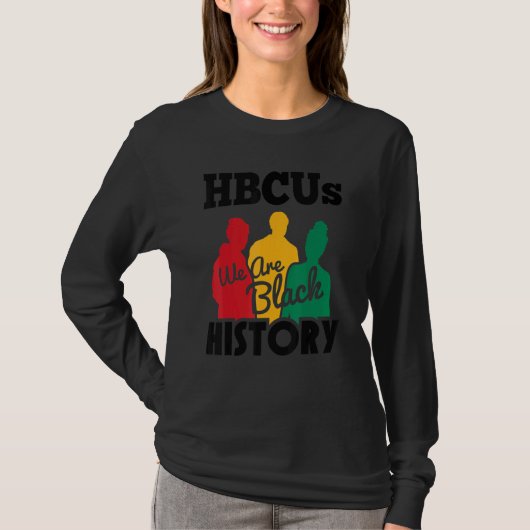Historisch zwarte Universiteit Hbcu Black H T-shirt (Voorkant)