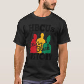 Historisch zwarte Universiteit Hbcu Black H T-shirt (Voorkant)