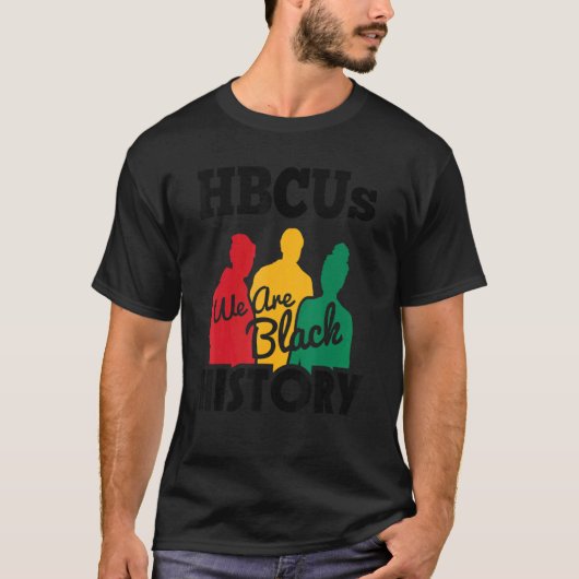 Historisch zwarte Universiteit Hbcu Black H T-shirt (Voorkant)