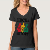 Historisch zwarte Universiteit Hbcu Black H T-shirt (Voorkant)