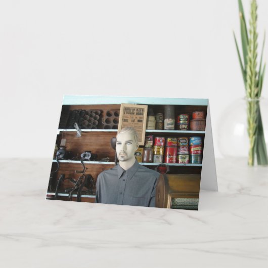 Historische algemene winkel kaart (Voorkant)