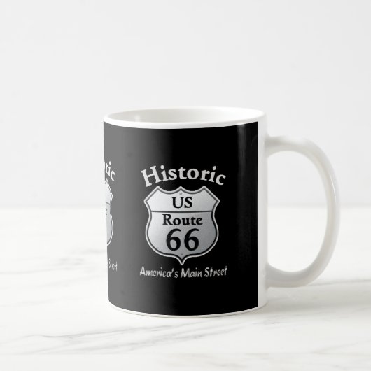 Historische Amerikaanse Route 66 koffie mok (Rechts)