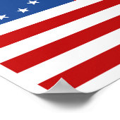 Historische Amerikaanse vlag van Betsy Ross Poster (Hoek)