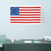 Historische Amerikaanse vlag van Betsy Ross Spandoek (Beurs)
