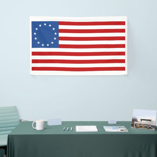 Historische Amerikaanse vlag van Betsy Ross Spandoek (Beurs)