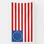 Historische Amerikaanse vlag van Betsy Ross Spandoek (Verticaal)