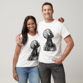 Historische anatomische torso tekening T-shirt (Unisex)