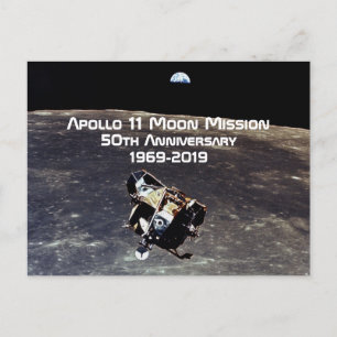 Historische Apollo 11 Moon Mission 50th Jubileum Briefkaart