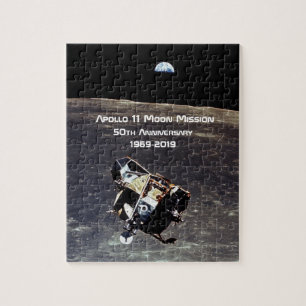 Historische Apollo 11 Moon Mission 50th Jubileum Legpuzzel