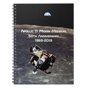 Historische Apollo 11 Moon Mission 50th Jubileum Notitieboek