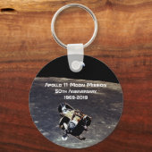 Historische Apollo 11 Moon Mission 50th Jubileum Sleutelhanger (Voorkant)