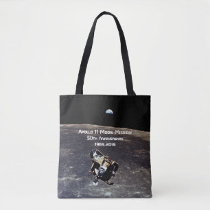 Historische Apollo 11 Moon Mission 50th Jubileum Tote Bag