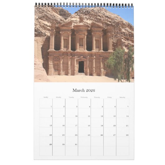 historische architecturale wonderen kalender (Mar 2026)