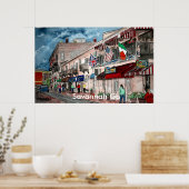 Historische architectuur van de Cityscape-architec Poster (Keuken)